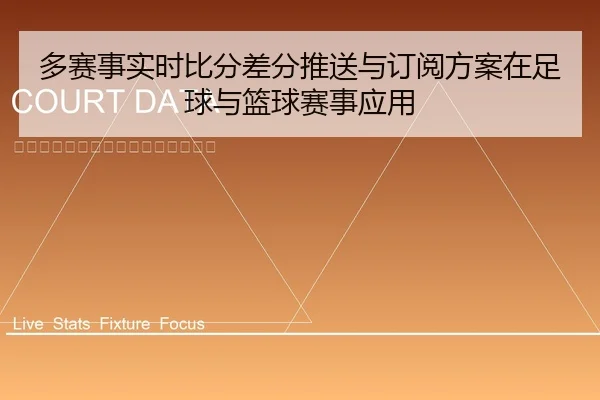 多赛事实时比分差分推送与订阅方案在足球与篮球赛事应用